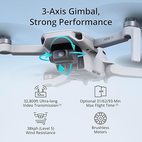 dji mini 4k uhd camera drone